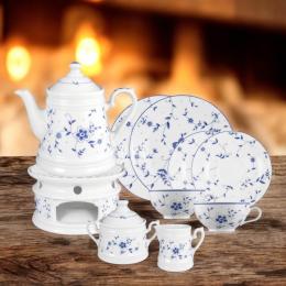 Tee-Service 10tlg. Teekanne 1,0l, Tasse 0,21l - Worpswede Greetsiel