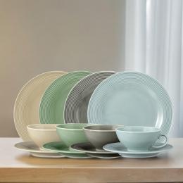 Tee-Service 12tlg. Beat in verschiedenen Farben