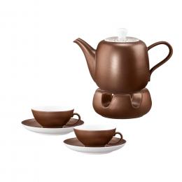 Tee-Service 6tlg. Obertasse klein Liberty Bronze