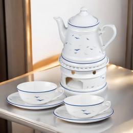 Tee-Service 6tlg. Teekanne 1,0 l & Tasse 0,14 l - Worpswede Rügen