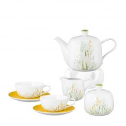 Tee-Service 8tlg. Obertasse 0,28 l, Untertasse gelb Liberty Meadow Grasses