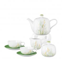 Tee-Service 8tlg. Obertasse 0,28 l, Untertasse grün Liberty Meadow Grasses