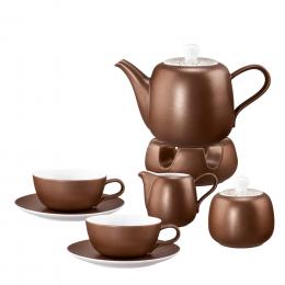 Tee-Service 8tlg. Obertasse groß Liberty Bronze