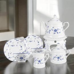 Tee-Service 8tlg. Teekanne 0,65 l, Tasse 0,21 l - Worpswede Greetsiel