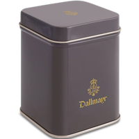Teedose leer, dunkelgrauDallmayr Logo, Inhalt 50g