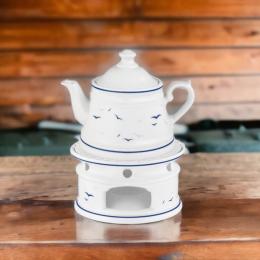 Teekanne & Stövchen Set 2tlg. 0,65l - Worpswede Rügen