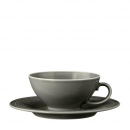 Teetasse 0,14l 2tlg. Beat - Perlgrau