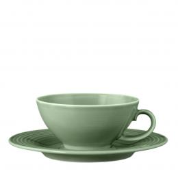 Teetasse 0,14l 2tlg. Beat - Salbeigrün