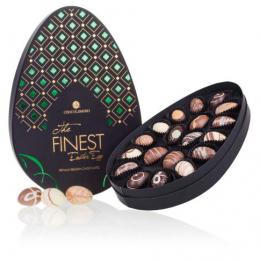 The Finest Easter Egg – Green - Osterei-Pralinen - Elegante Schachtel mit 19 gefüllten Ostereiern mit u. ohne Alkohol
