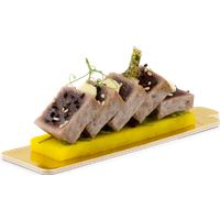 Thunfisch Tataki, Wakame-Alge, Rettich