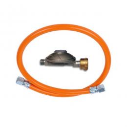 Universal Gas Anschlusskit 50mbar mit 1m Gewebeschlauch 1/4