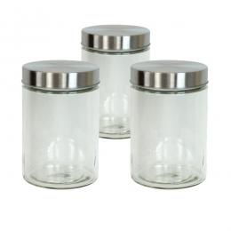 Angebot für Vorratsdose M - Glas mit Edelstahldeckel - 1,25 Liter - D: 11cm - H...  , 3 ct, Bereich Koch-Zubehör>Aufbewahrung>Lebensmittelbehälter, 2 Werktage -  jetzt kaufen.